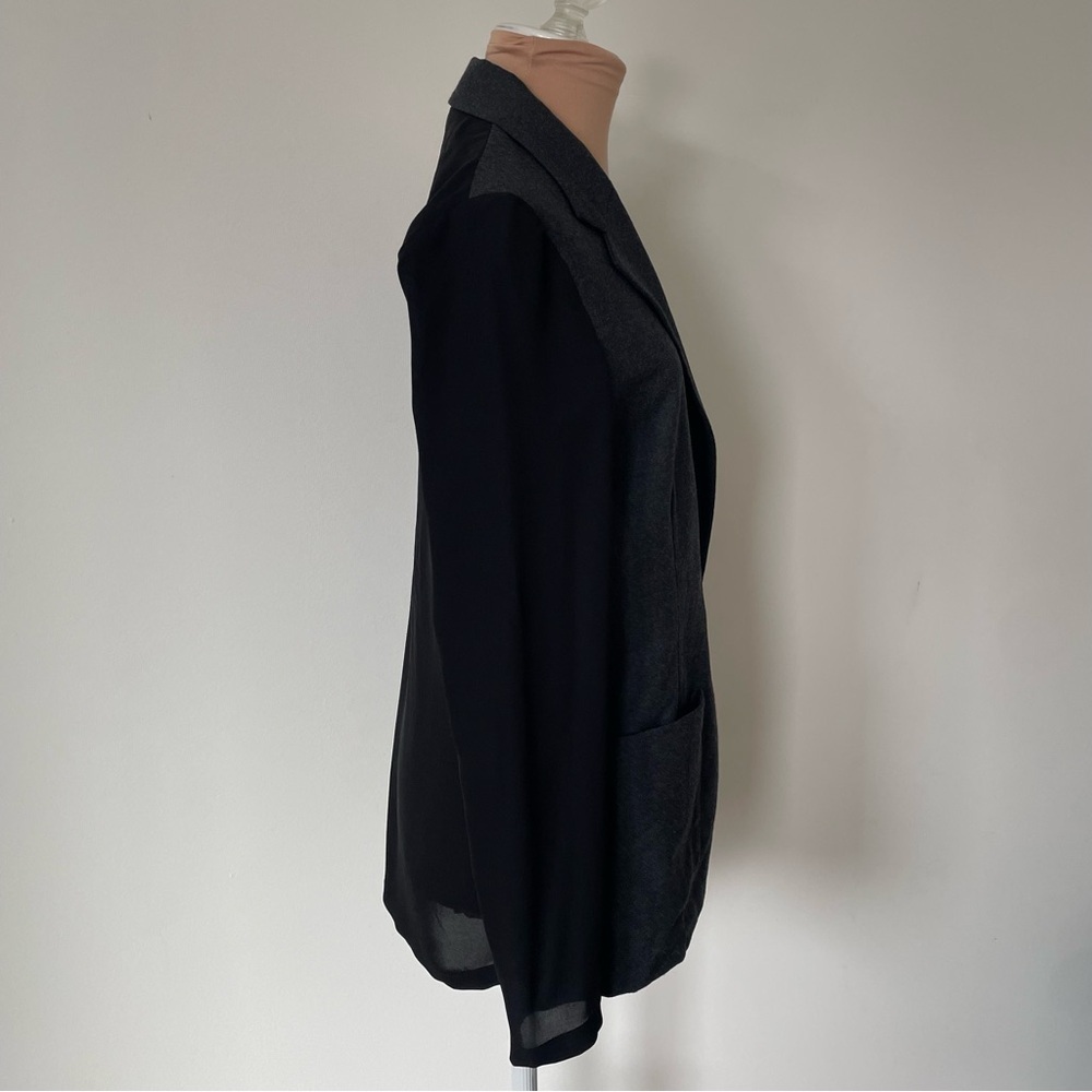 Theory Shatrice Color Block Mixed Media Wool Silk… - image 4